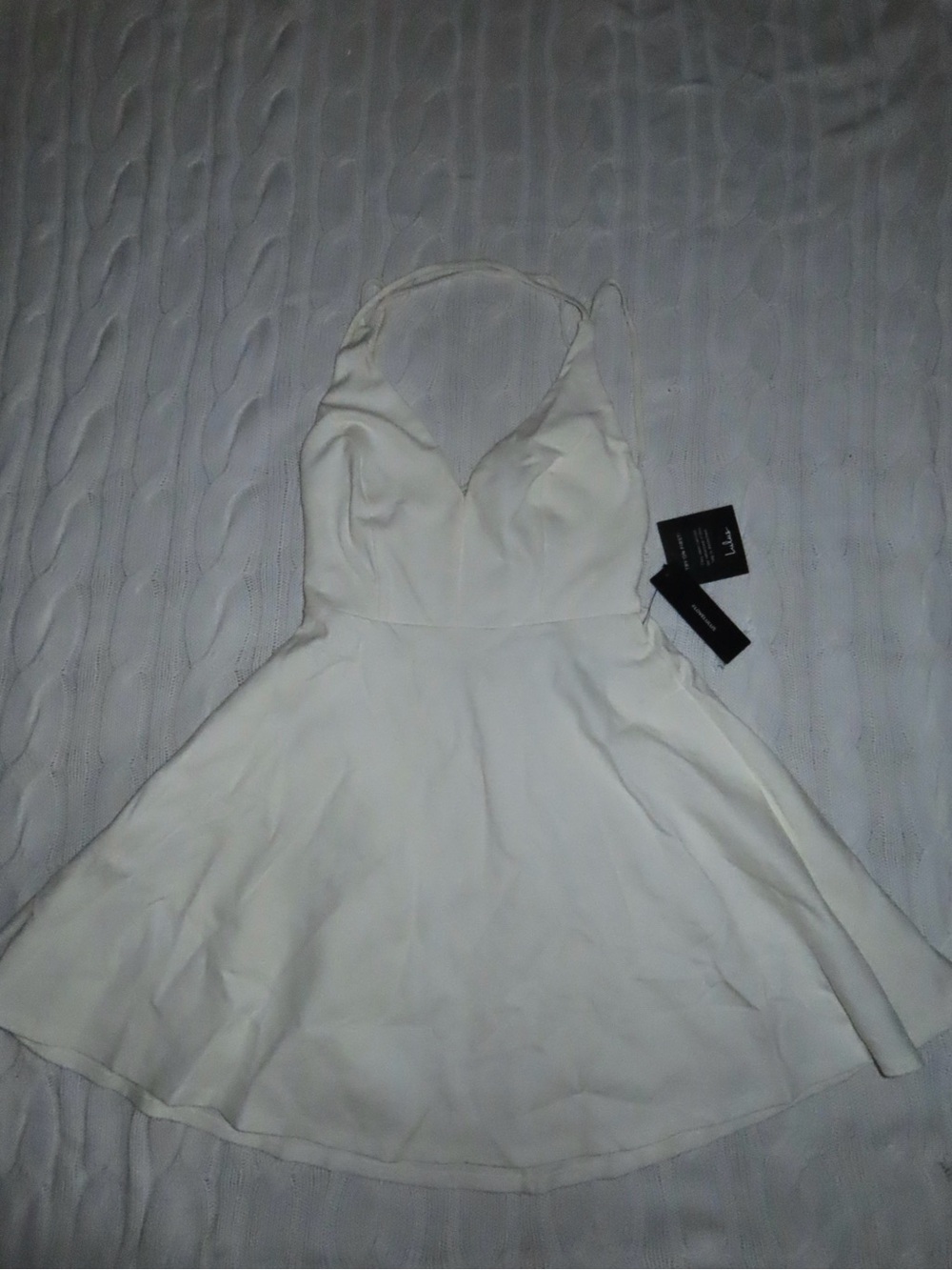 Lulu's White Halter Mini Dress